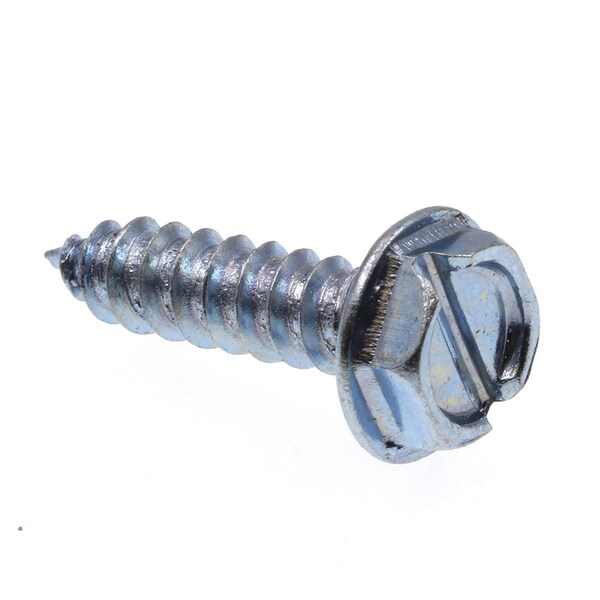 Prime-Line Sheet Metal Screw Self-Tap Hex Wsh Head Sltd Dr No. 10 X 3/4in Zinc Plated Steel 75PK 9025438 - main